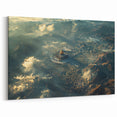 Aerial Arabian Scenery Prints - Majestic Mosque with Cityscape Art