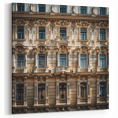 Ornate Façade Building Wall Print - Middle Eastern Architecture Art