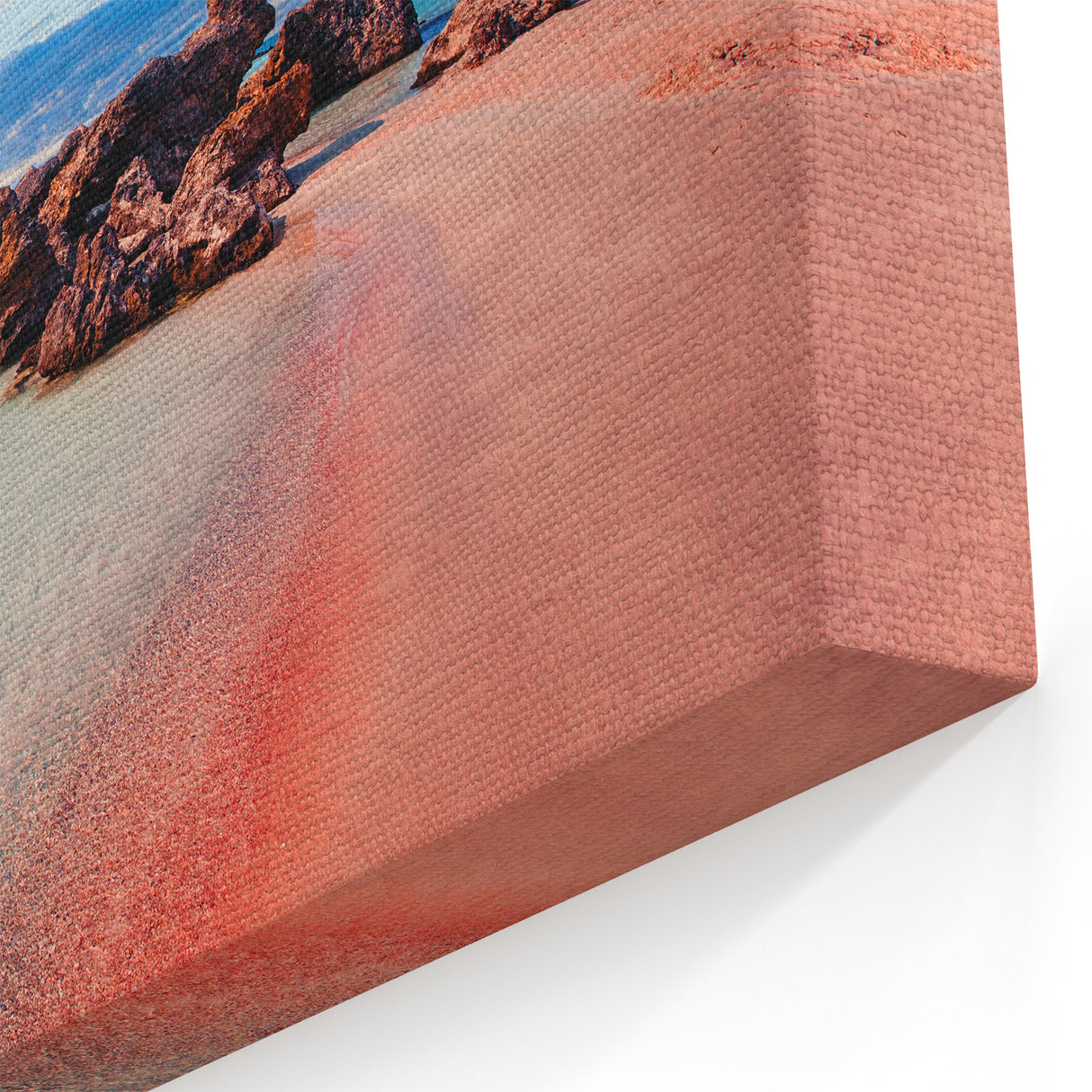 Crete Scenery Wall Art - Pink Sands and Waters at Elafonissi Beach Print