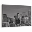 Black and White Denver Skyline Art - Modern Mile High City Wall Decor