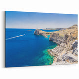 Rhodes Greece Wall Art - Scenic Rhodes Island Canvas for Home Decor