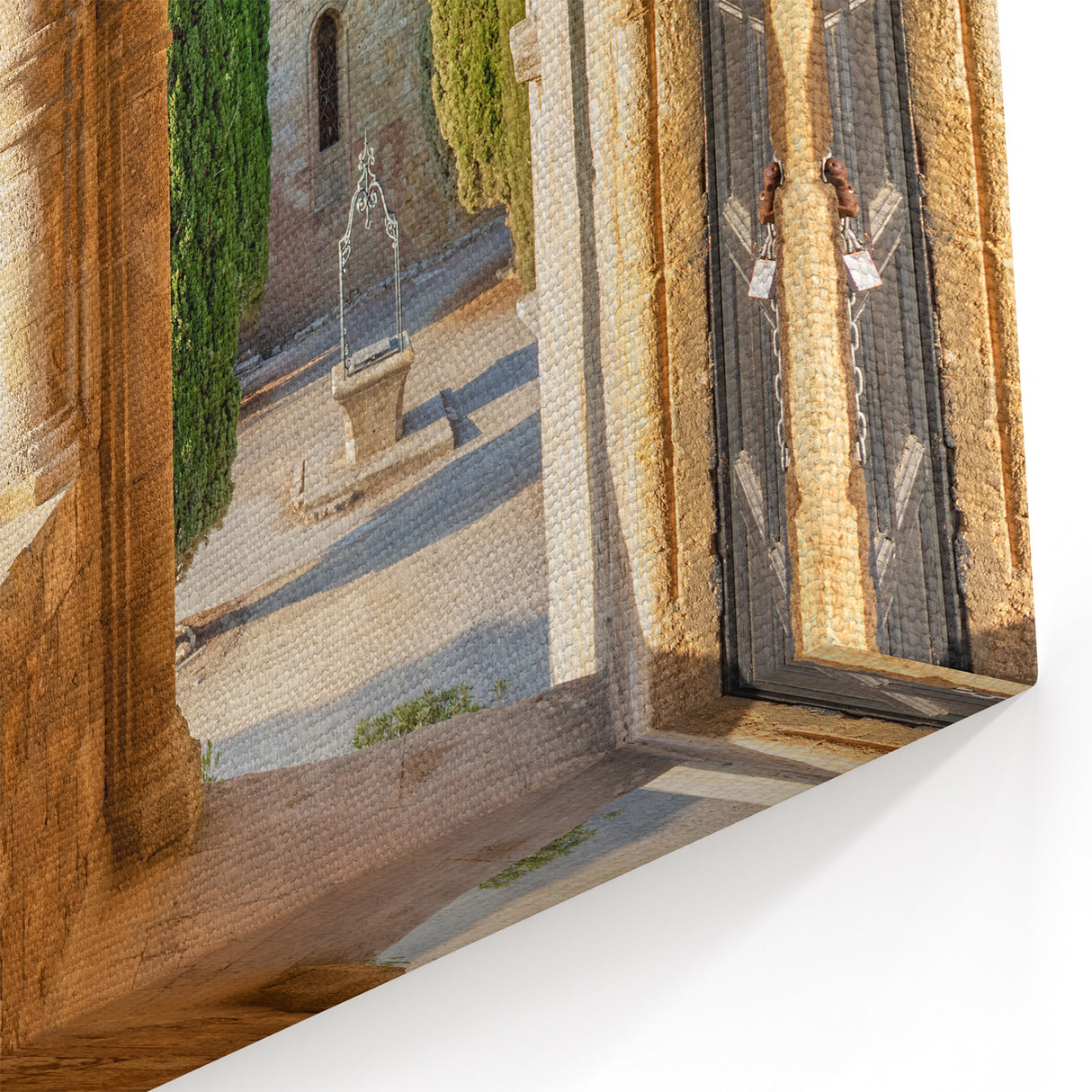 Rhodes Greece Wall Art - Historic Greek Landmarks with Archways View