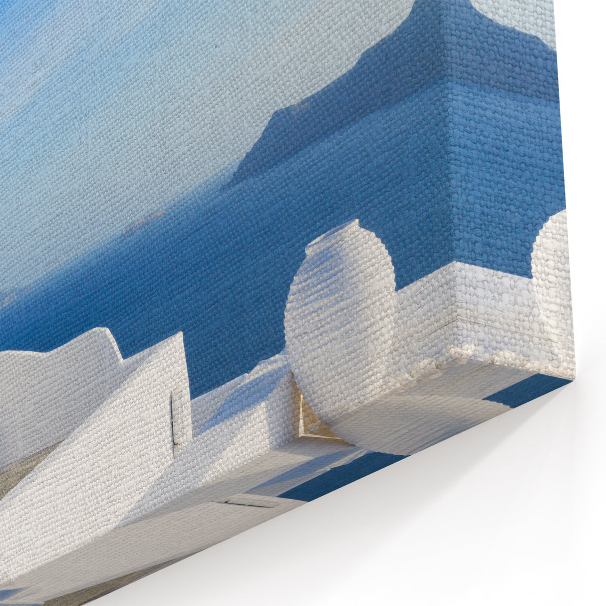 Santorini Canvas Prints - Greek Island Artwork with Bougainvillea