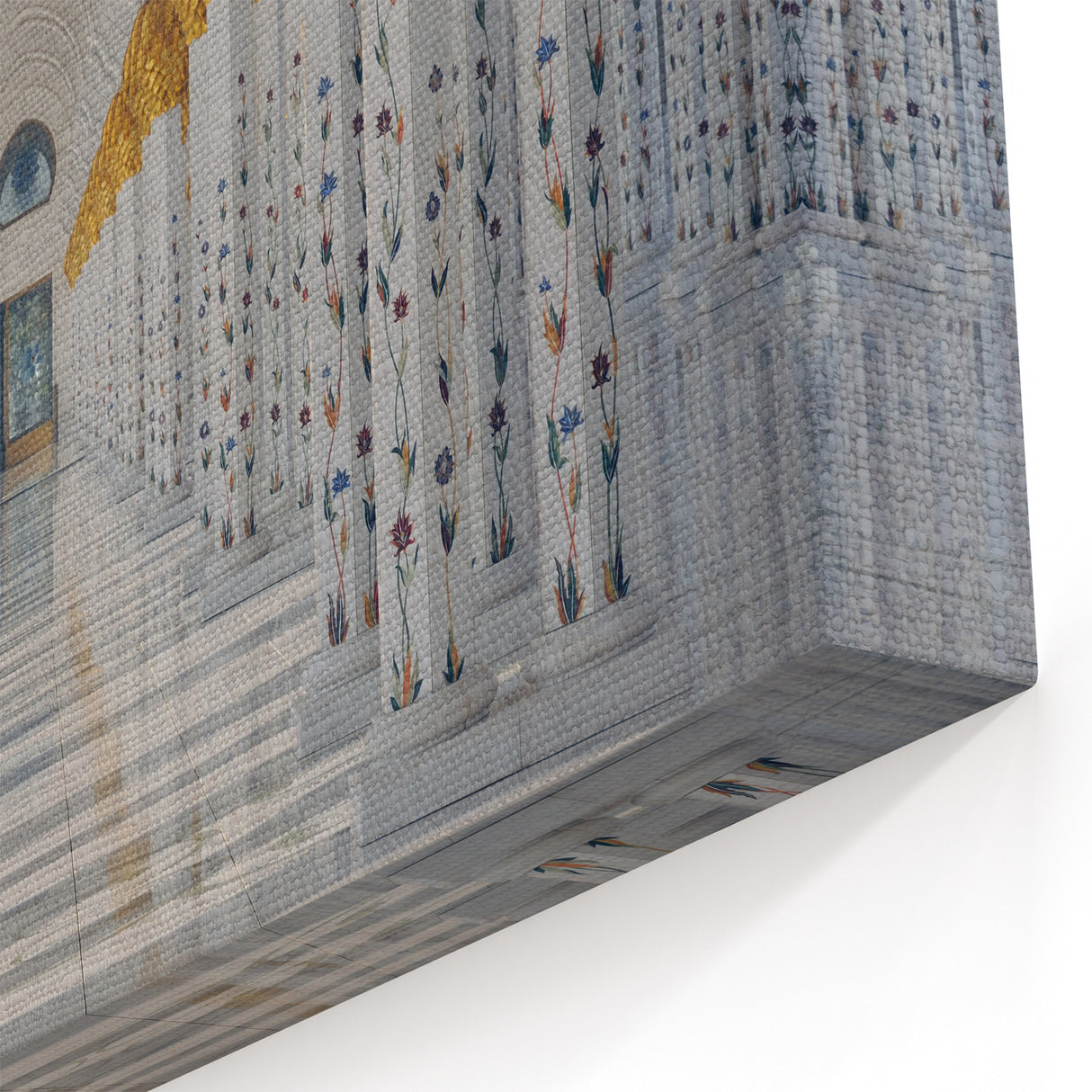 Elegant Abu Dhabi Wall Art - Sheikh Zayed Mosque Columns Print on Canvas