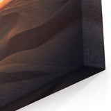 Abu Dhabi Desert Sunset Canvas - Serene Sand Dunes Wall Art