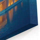 Modern Abu Dhabi Nightscape - Reflections on Architectural Masterpiece