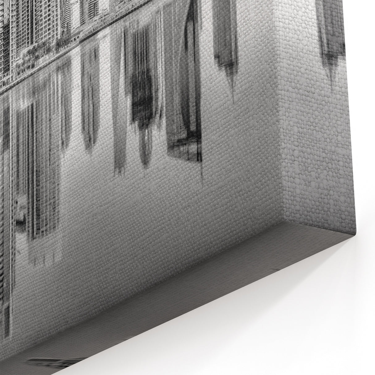 Dubai Black and White Art - Stunning Dubai Canvas Prints Featuring Skyline Reflections