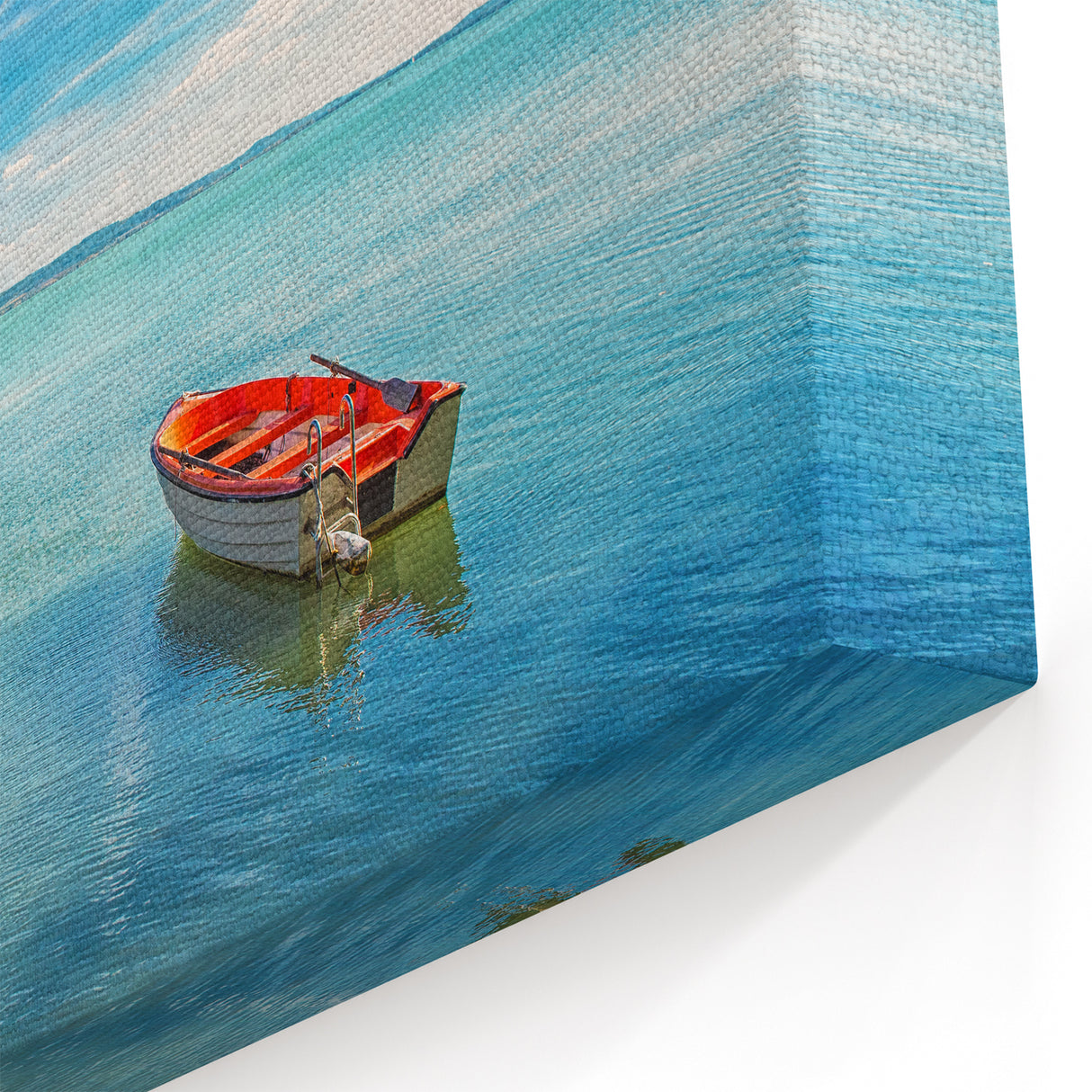 Budapest Canvas Prints - Serene Boat on Lake Balaton Hungary Art