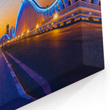 Meydan Bridge Dubai Art - Stunning Canvas Prints Featuring Futuristic Night Views