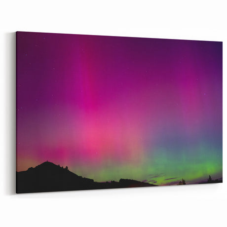 Otago Wall Art - Central Otago Canvas  Southern Lights Aurora Print