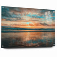 Daytona Wall Art - Breathtaking Sunset Over Calm Ocean Waves