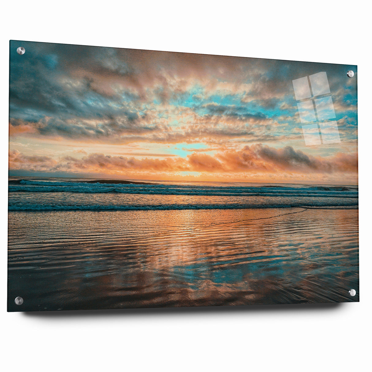 Daytona Wall Art - Breathtaking Sunset Over Calm Ocean Waves