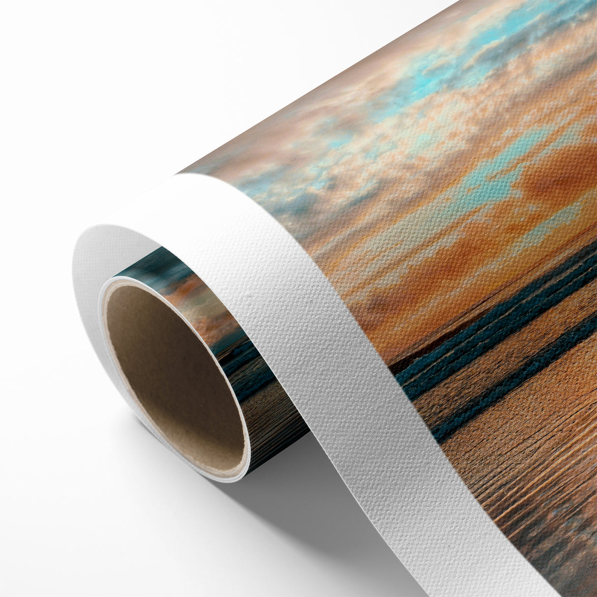 Daytona Wall Art - Breathtaking Sunset Over Calm Ocean Waves