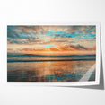 Daytona Wall Art - Breathtaking Sunset Over Calm Ocean Waves
