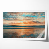 Daytona Wall Art - Breathtaking Sunset Over Calm Ocean Waves