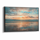 Daytona Wall Art - Breathtaking Sunset Over Calm Ocean Waves