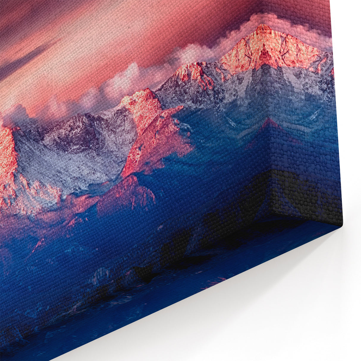 Framed Pikes Peak Art - Colorado Mountain at Sunset Scenic Prints