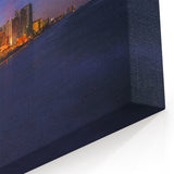 Daytona Beach Cityscape at Dusk - Vibrant Florida Art on Canvas