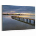 Serene Daytona Beach Dock at Dusk - Scenic Coastal Florida Art on Canvas