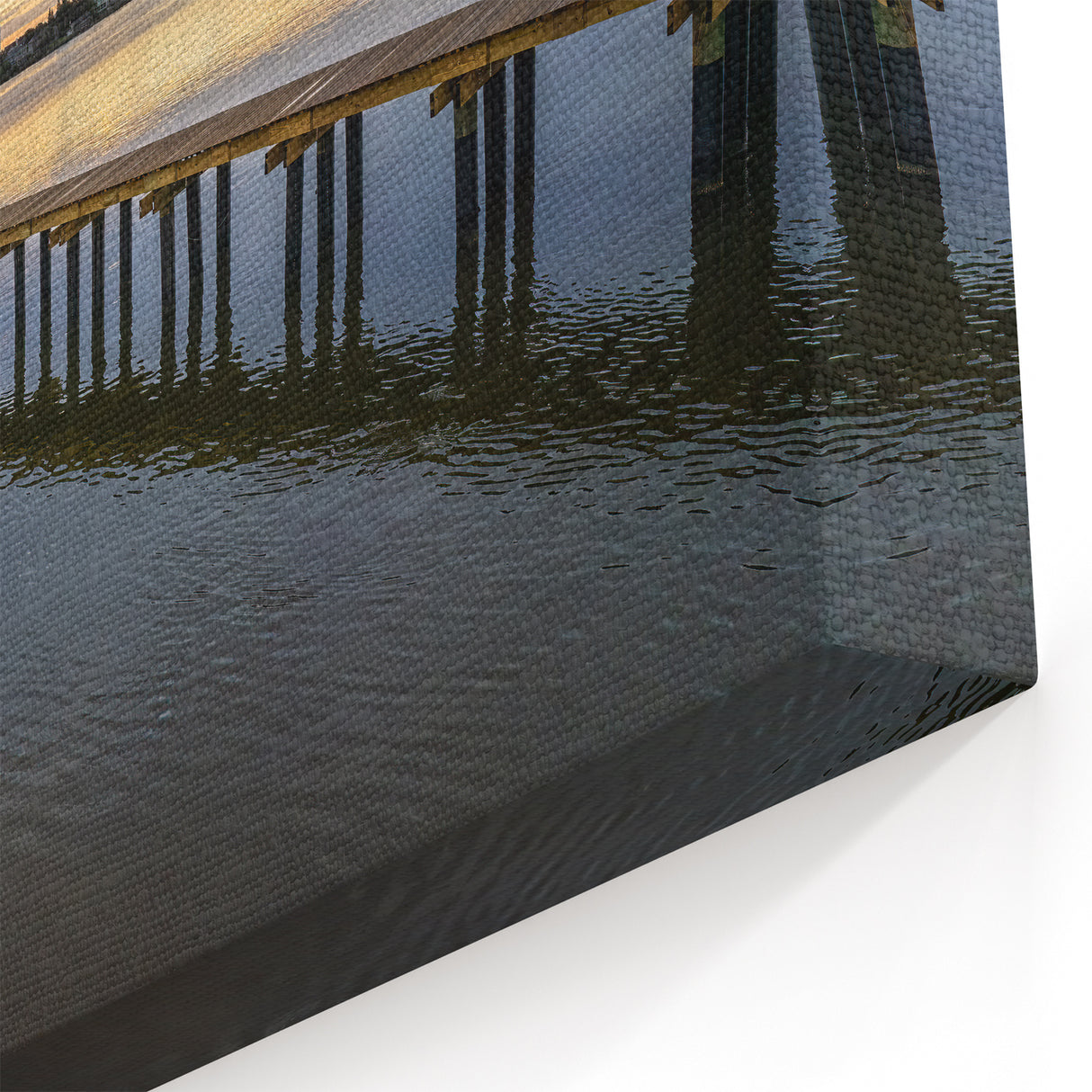 Serene Daytona Beach Dock at Dusk - Scenic Coastal Florida Art on Canvas