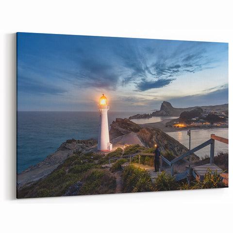 Wellington Lighthouse Dusk Wall Art