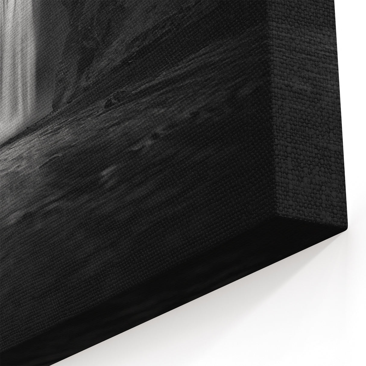 Iceland Waterfall Art - Black and White Skógafoss Canvas Print