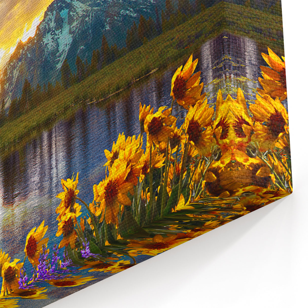 Rocky Mountain Art Prints - Vibrant Sunrise Over Colorado Mountain Scene