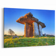Irish Landscape Art - Dolmen in Morning Light and Clear Sky