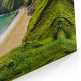 Ireland Nature Artwork - Serene Beach and Cliffs on Emerald Coast
