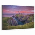 Ireland Wall Art - Lighthouse on Coastal Cliffs at Sunset