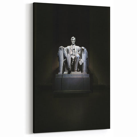 Abraham Lincoln Statue Wall Art - Iconic Lincoln Memorial Sculpture