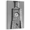 Daytona Beach Clock Tower - Black and White Coastal Florida Art on Canvas