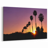 California Sunset Palm Trees Art - Scenic Beverly Hills Wall Print