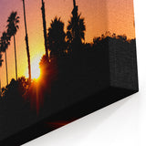 California Sunset Palm Trees Art - Scenic Beverly Hills Wall Print