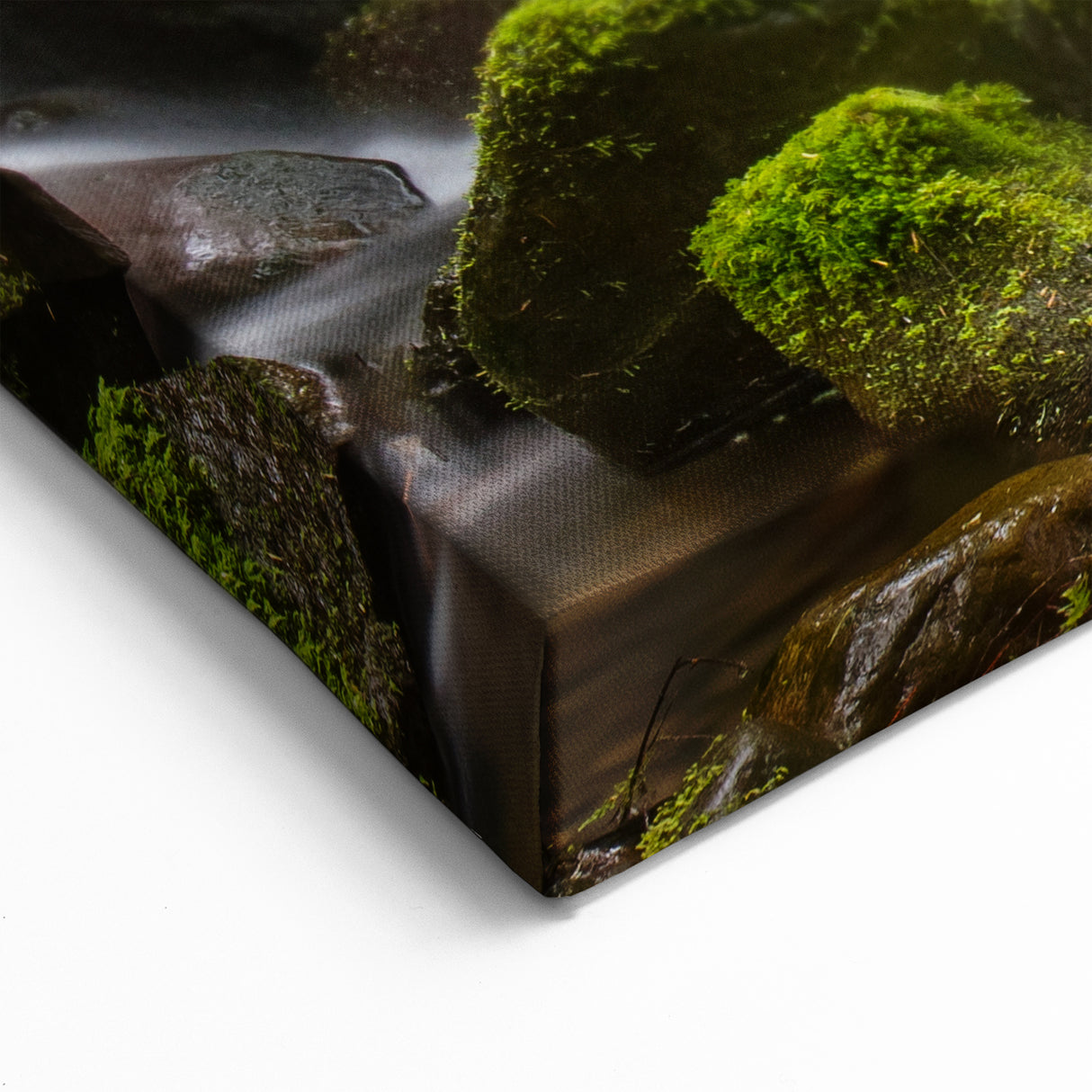 Nature Art Prints of Olympic Park  - Lush Forest Waterfall Canvas Print