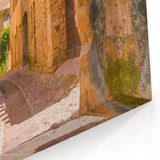 French Scenery Canvas - Charming Stone Village Street in Provence