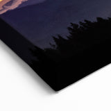 Mount Rainier Wall Art - Fiery Sunset Canvas Framed and Rolled Prints