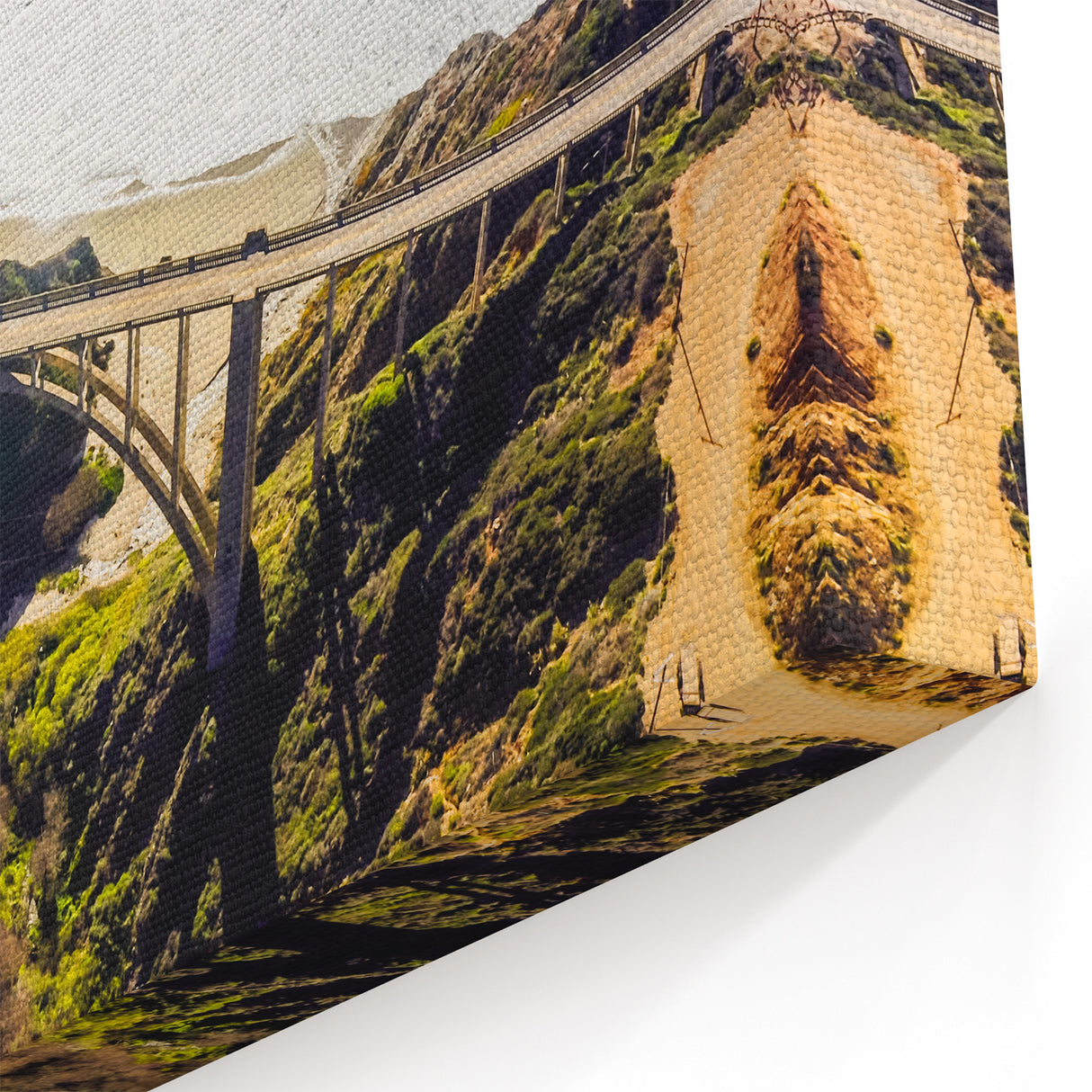 Aerial View of Bixby Bridge – Scenic Big Sur California Coastal Wall Art