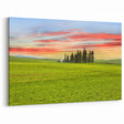 Palouse Framed Prints – Serene Sunset Over Green Fields in Washington