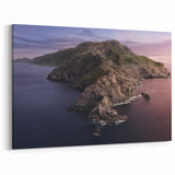 Mountain Coastline Print – Catalina Island Coastal Canvas Art