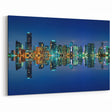 Stunning Miami Skyline Art – Vibrant Cityscape Canvas for Home Decor