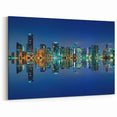 Stunning Miami Skyline Art – Vibrant Cityscape Canvas for Home Decor