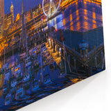 Seattle Cityscape Wall Art - Vibrant Nighttime Waterfront View