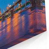 Virginia Scenic Prints – Richmond City Night View Over James River Art