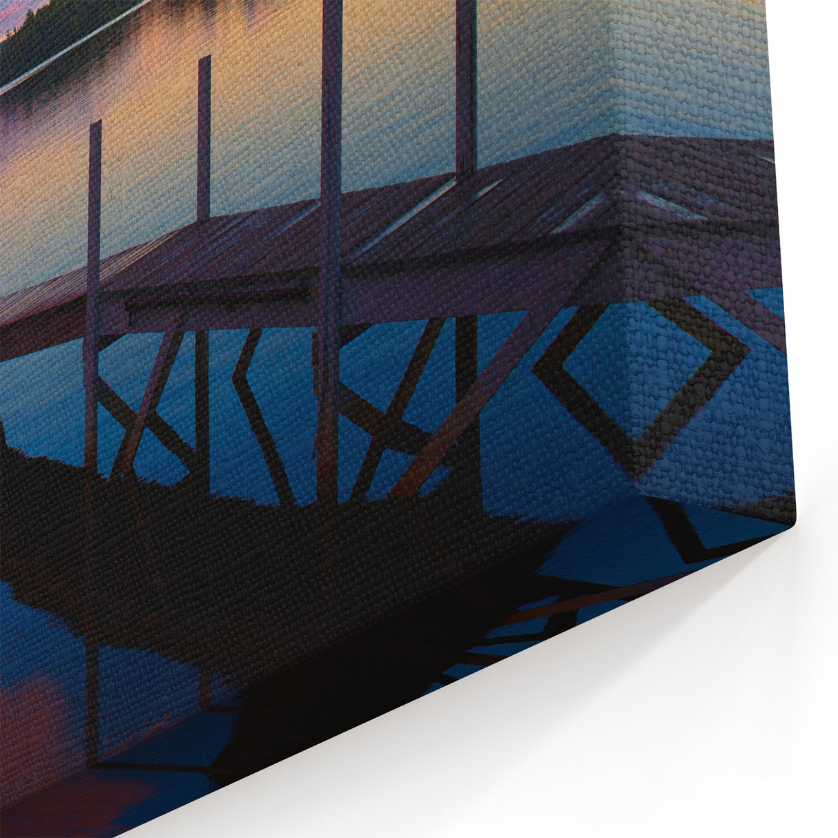 Wellington Skyline Photography - Serene Dock Sunset New Zealand Print