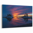Wellington Skyline Photography - Dramatic Sunset over Island Reflections