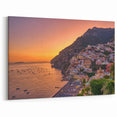 Positano Wall Art - Sunset Over the Amalfi Coast