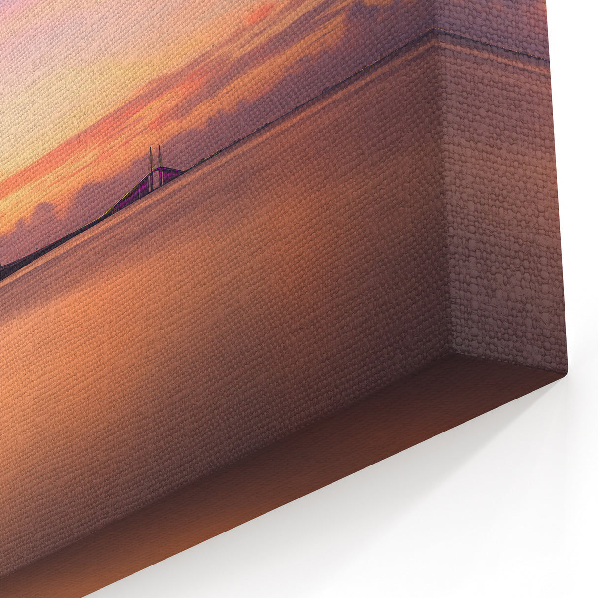 Sunshine Skyway Bridge at Dawn – Serene Tampa Bay Wall Art for Decor
