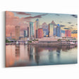 Tampa Skyline Reflection Art – Stunning Downtown Cityscape Wall Art