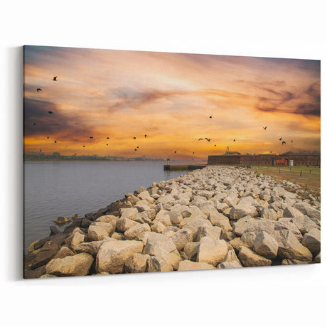 Savannah Skyline Prints - Savannah Georgia Scenic Photography Wall Art